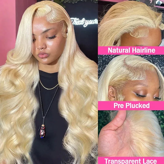 613 hd lace frontal wig 13x6 blonde body wave human hair Wigs For Women choice Pre Plucked Glueless cheap on sale clearance